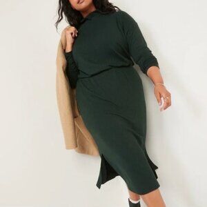 COPY - NWT Old Navy Waist-Defined Rib-Knit Turtleneck Dress // Emerald // Size …
